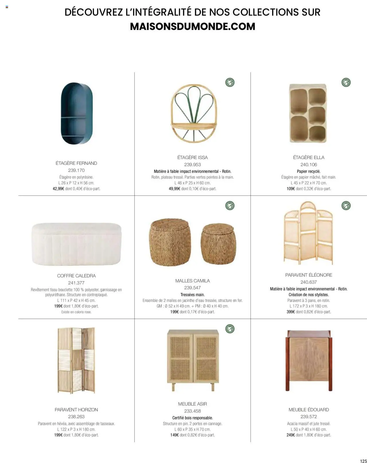 Maisons du Monde catalogue - page 127 - valable à partir du 01/04/2024