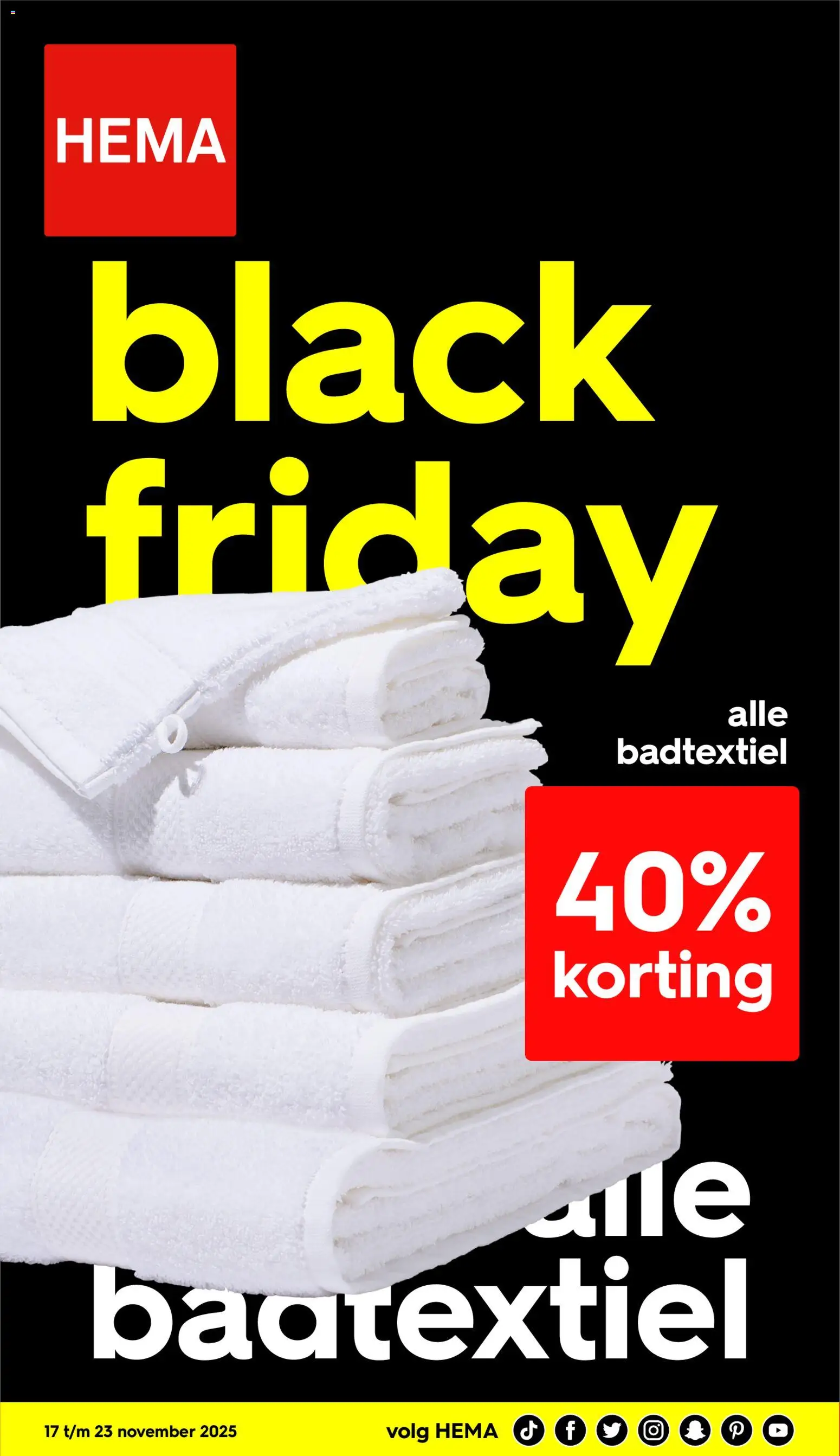 Hema - Black Friday  - pagina 1- geldig vanaf 17/11/2025