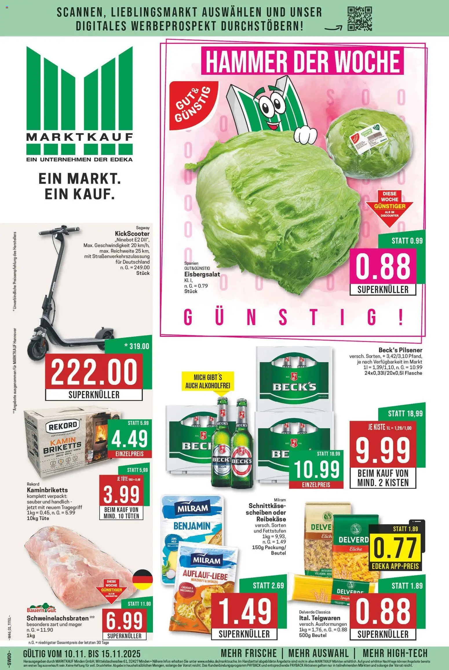 Marktkauf Prospekt 	 - Seite 1 - gültig ab 10.11.2025