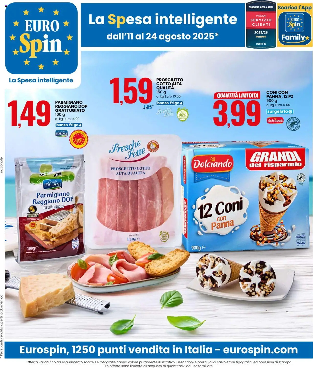 Volantino Eurospin	 - pagina 1 - valido dal 11/08/2025