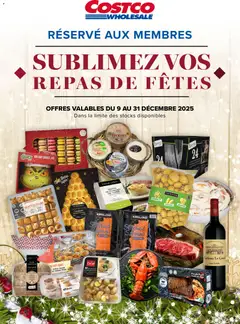 Aperçu Costco Sublimez vos repas de fêtes valable à partir du 09/12/2025