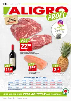 Vorschau Aligro Aktionen Chavannes, Matran, Genf, Sitten gültig ab 08.12.2025