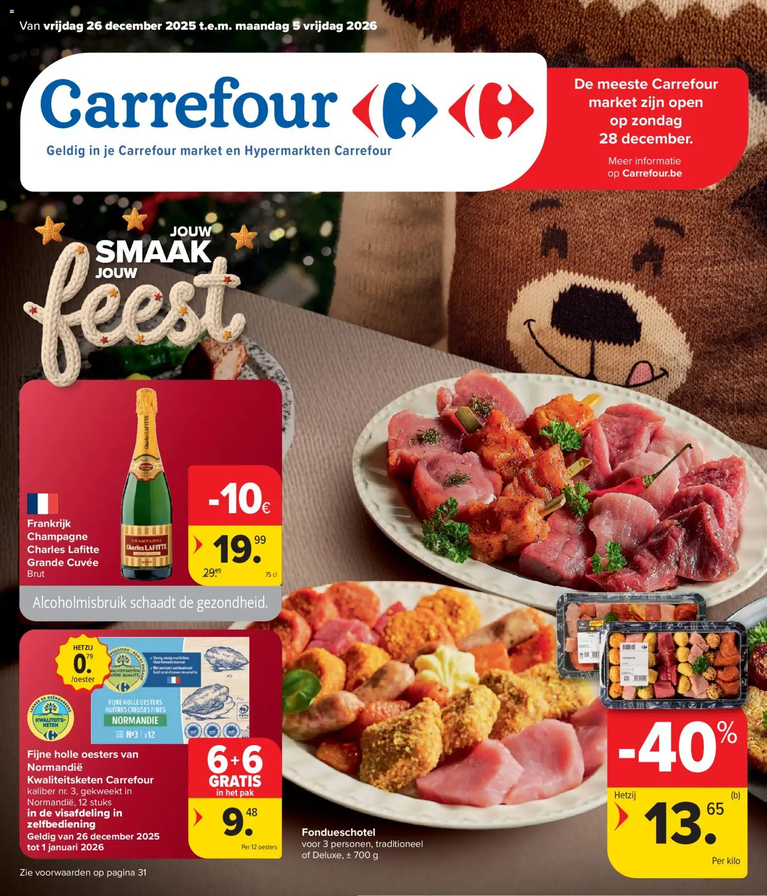 Carrefour folder week 1 - pagina 1- geldig vanaf 26/12/2025