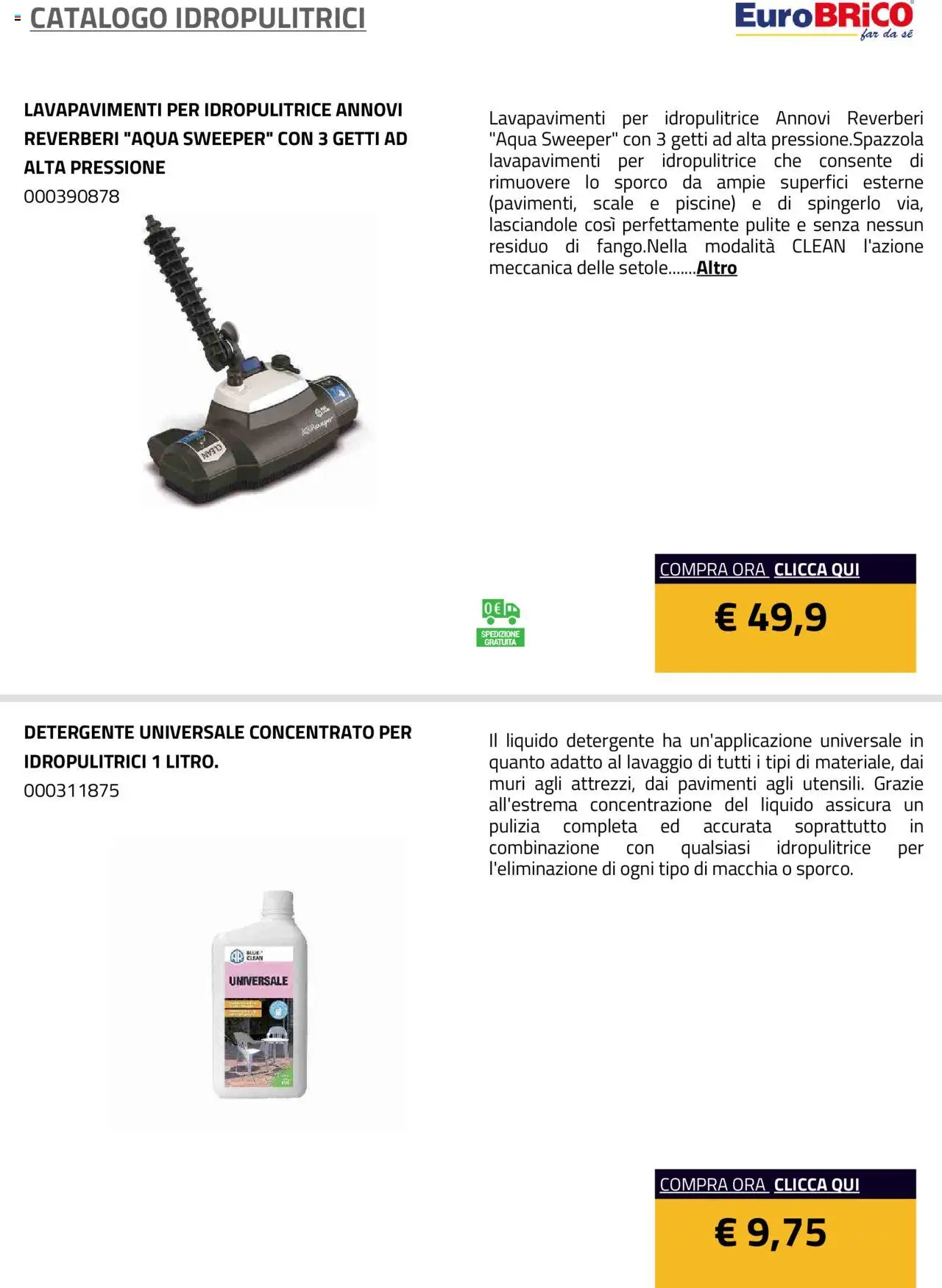 Eurobrico Idropulitrici catalogo - pagina 17 - valido dal 23/07/2025