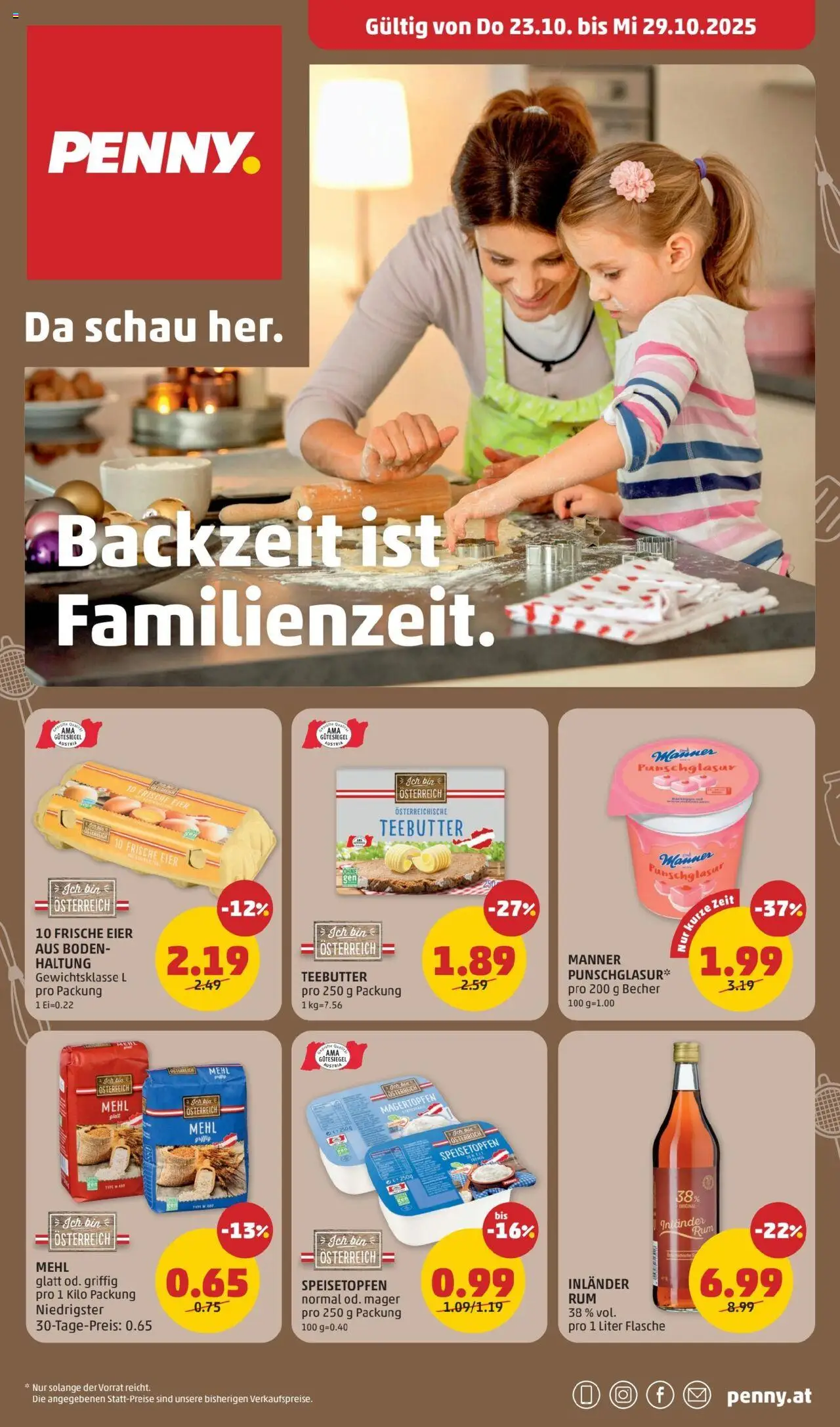 Penny Markt - Backzeit ist Familienzeit - Seite 1- gültig ab 23.10.2025