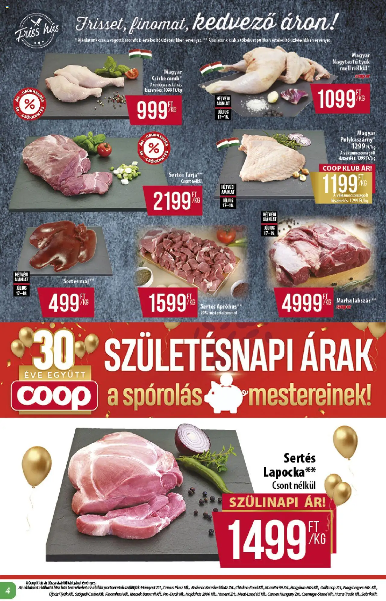 COOP - Szuper Plusz / Alföld Pro-Coop Zrt. - 4oldal - érvényes 2025.07.17.-tól