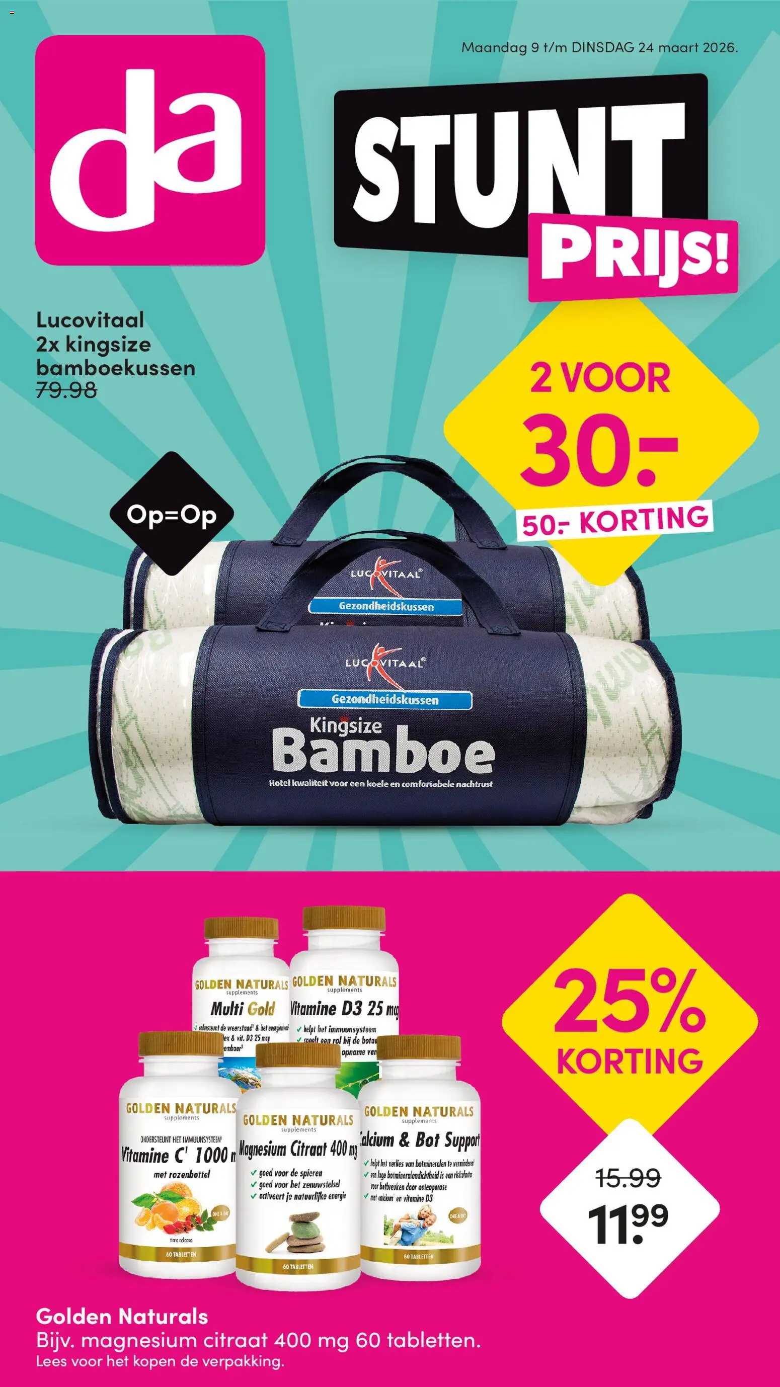 Da folder - pagina 1- geldig vanaf 09-03-2026