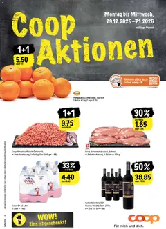 Vorschau Coop Aktionen gültig ab 29.12.2025
