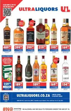 Preview Ultra Liquors Specials valid from 16/07/2025