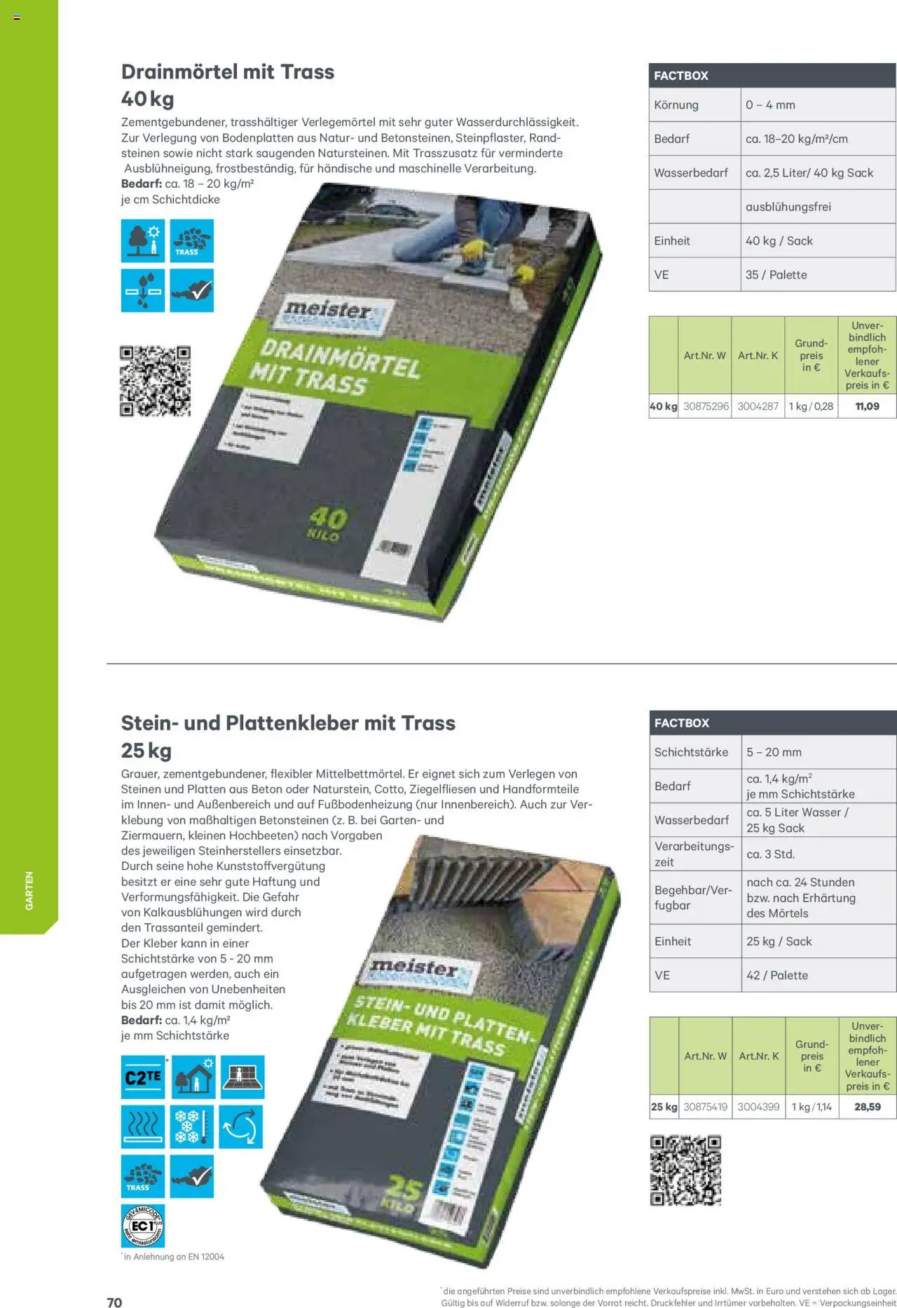 Lagerhaus meister Katalog 2025 - Seite 70- gültig ab 08.01.2025