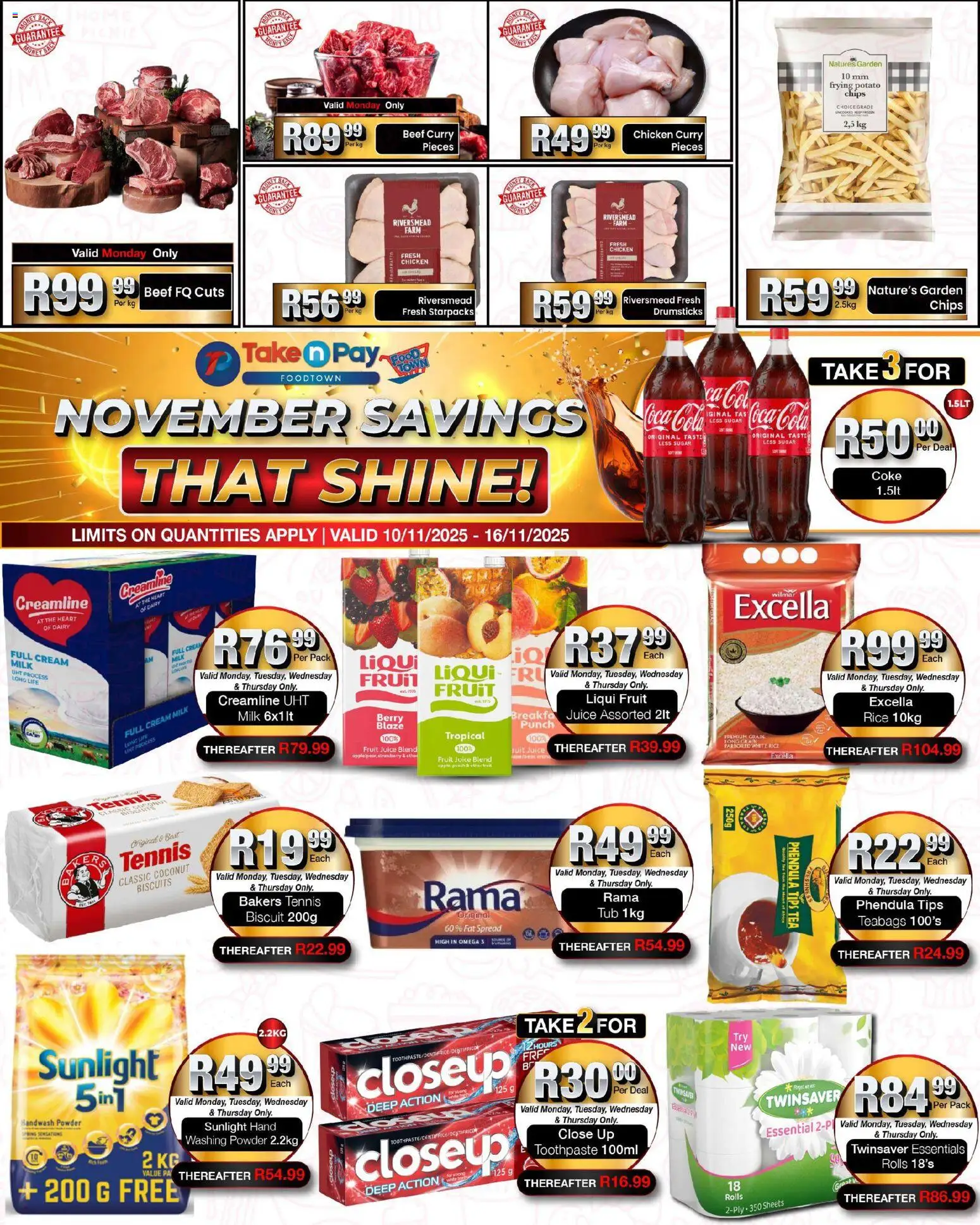 Take n Pay Specials - page 1- valid from 10/11/2025