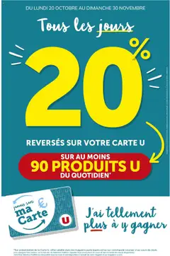Aperçu U Express - Ma Sélection Carte U Octobre valable à partir du 20/10/2025