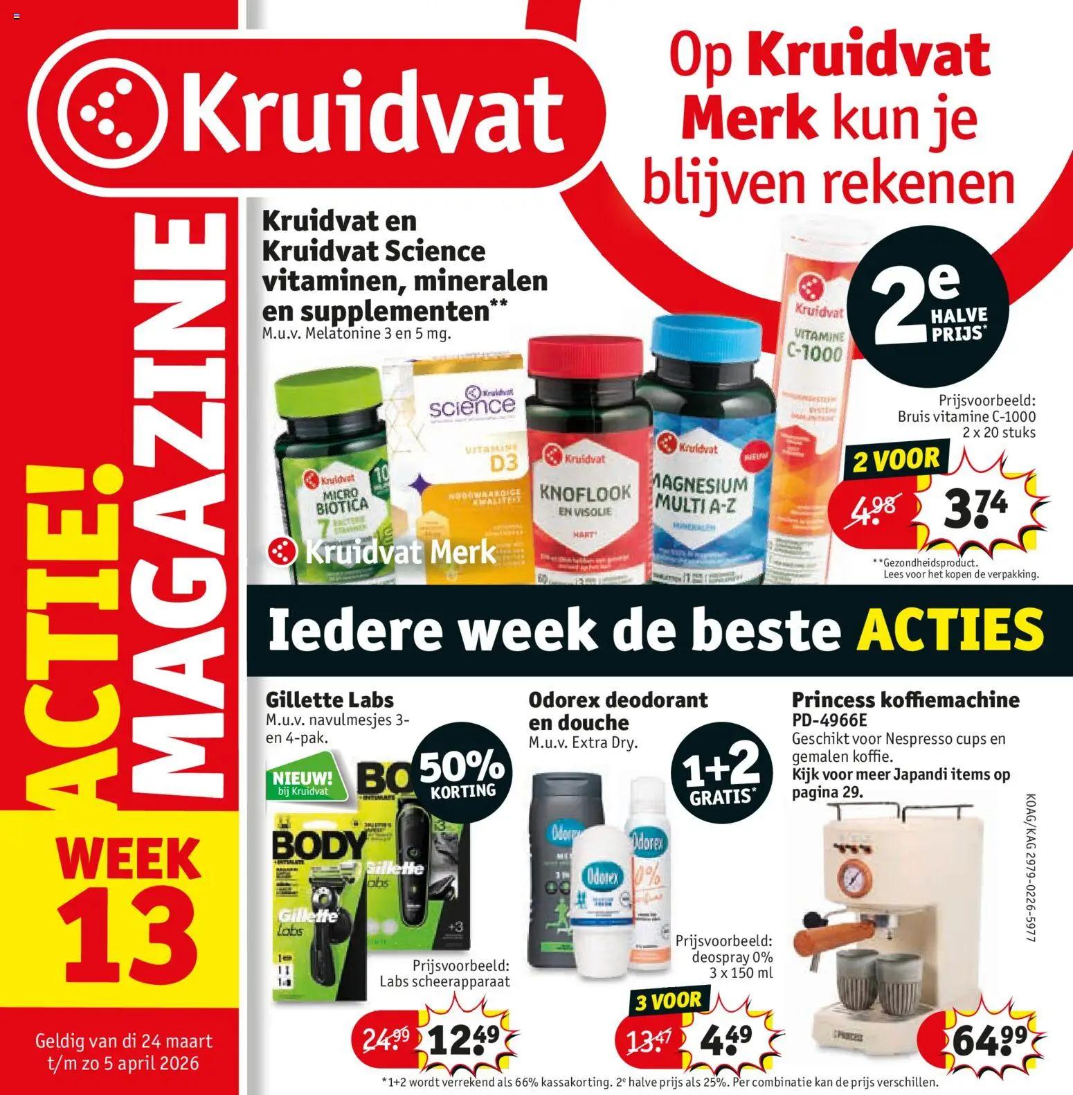 Kruidvat folder week 13 - pagina 1- geldig vanaf 24-03-2026