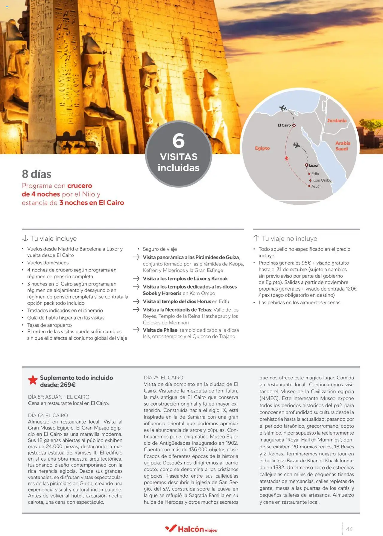 Halcón Viajes Egipto - Página de 43 - Válido desde 01/07/2025