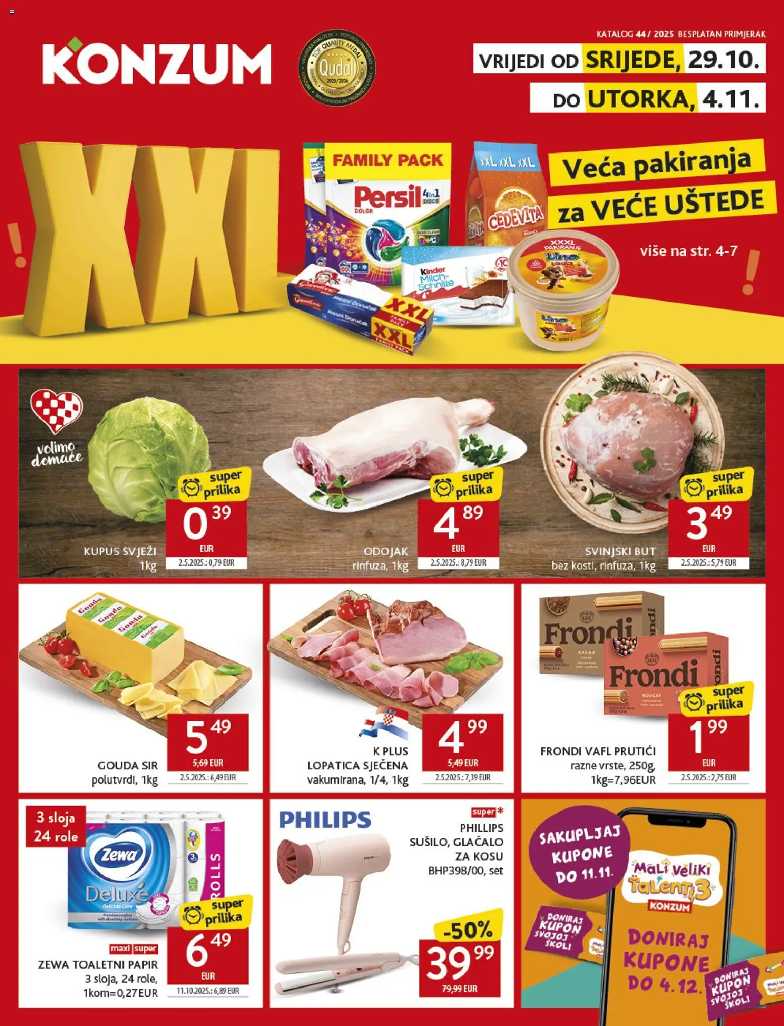 Konzum HR Akciós újság - 1oldal - érvényes 2025.10.29.-tól