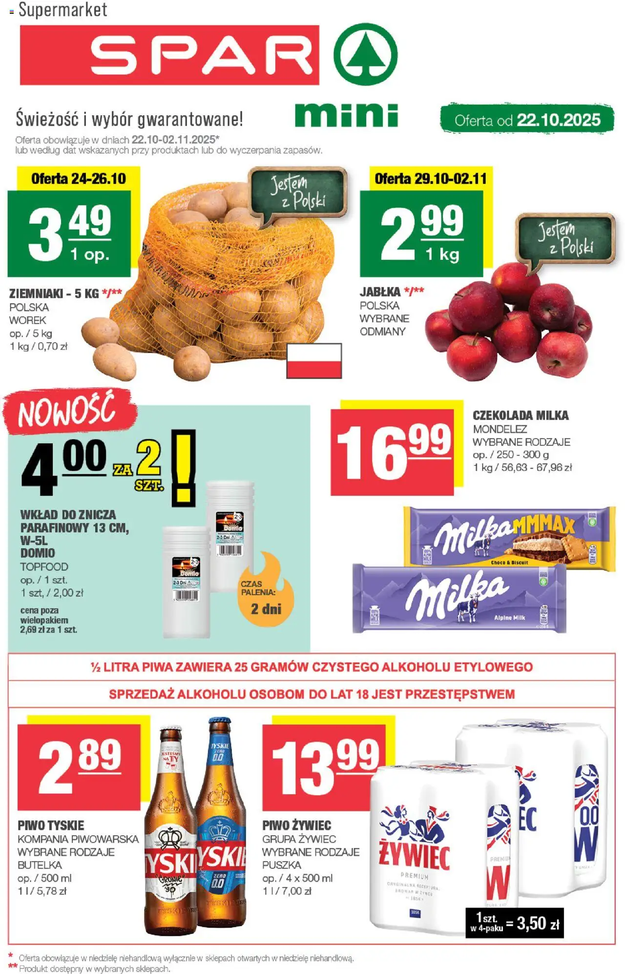 Spar Gazetka - Mini - strona 1- ważny od 22.10.2025