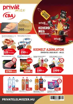 Előnézet PRIVÁT - Aktuális szórólap MAX érvényes 2025.08.07.-tól
