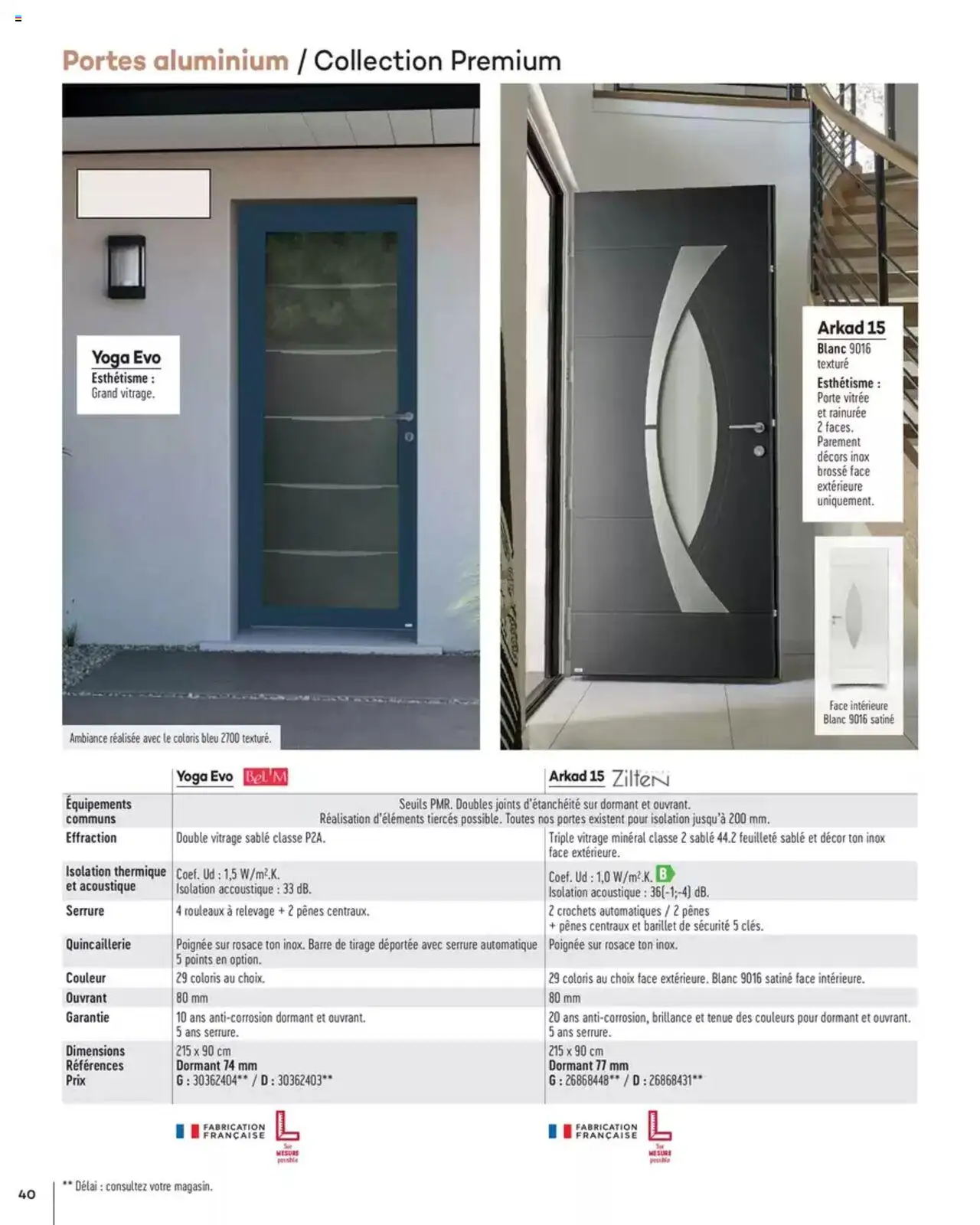 Gedimat Menuiseries intérieures & extérieurs - page 40 - valable à partir du 14/03/2025