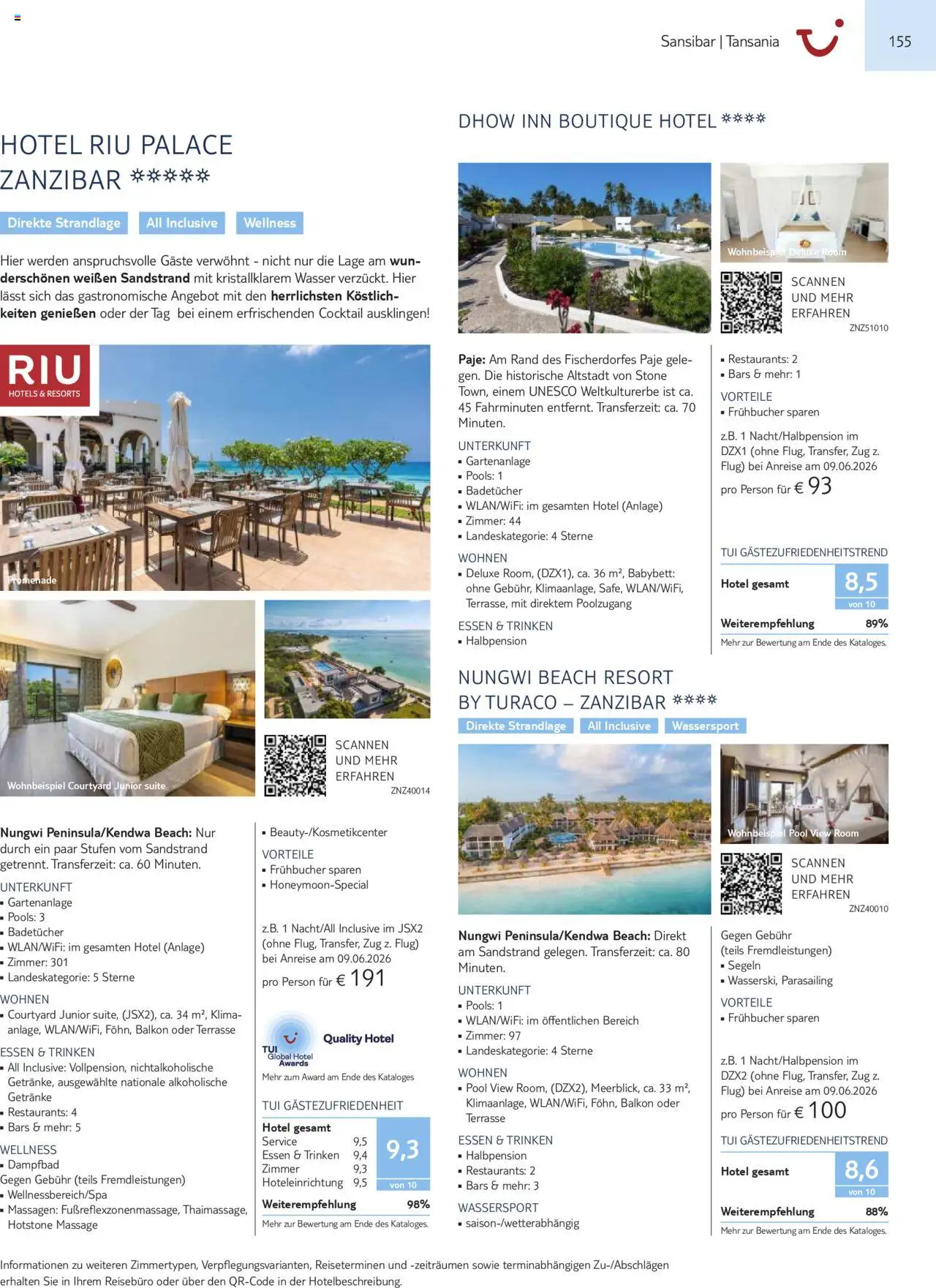 TUI Prospekt  Asien, Afrika, Orient & Indischer Ozean 2025/26 	 - Seite 155 - gültig ab 01.11.2025