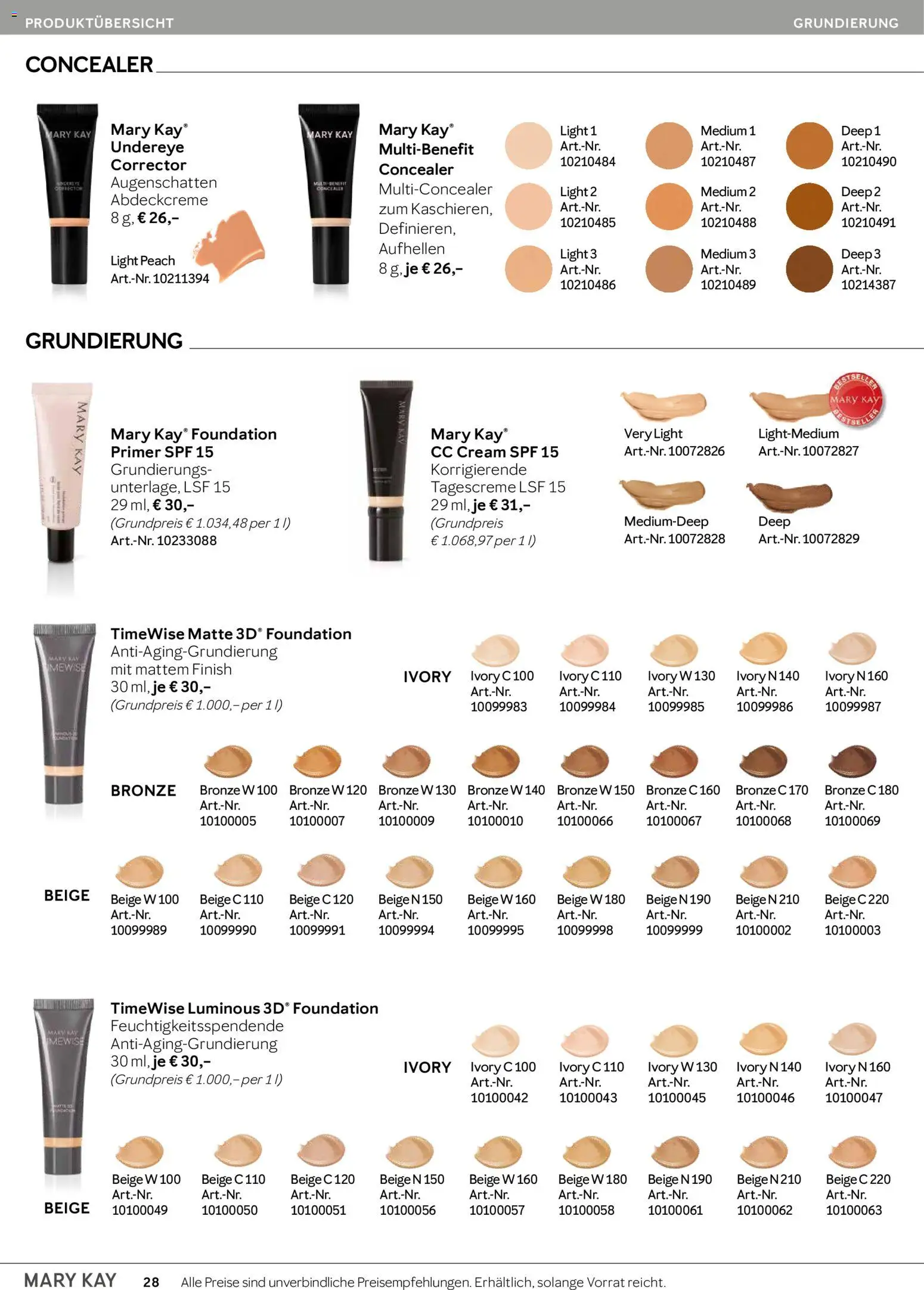 Mary Kay Katalog - Seite 28 - gültig ab 15.04.2026