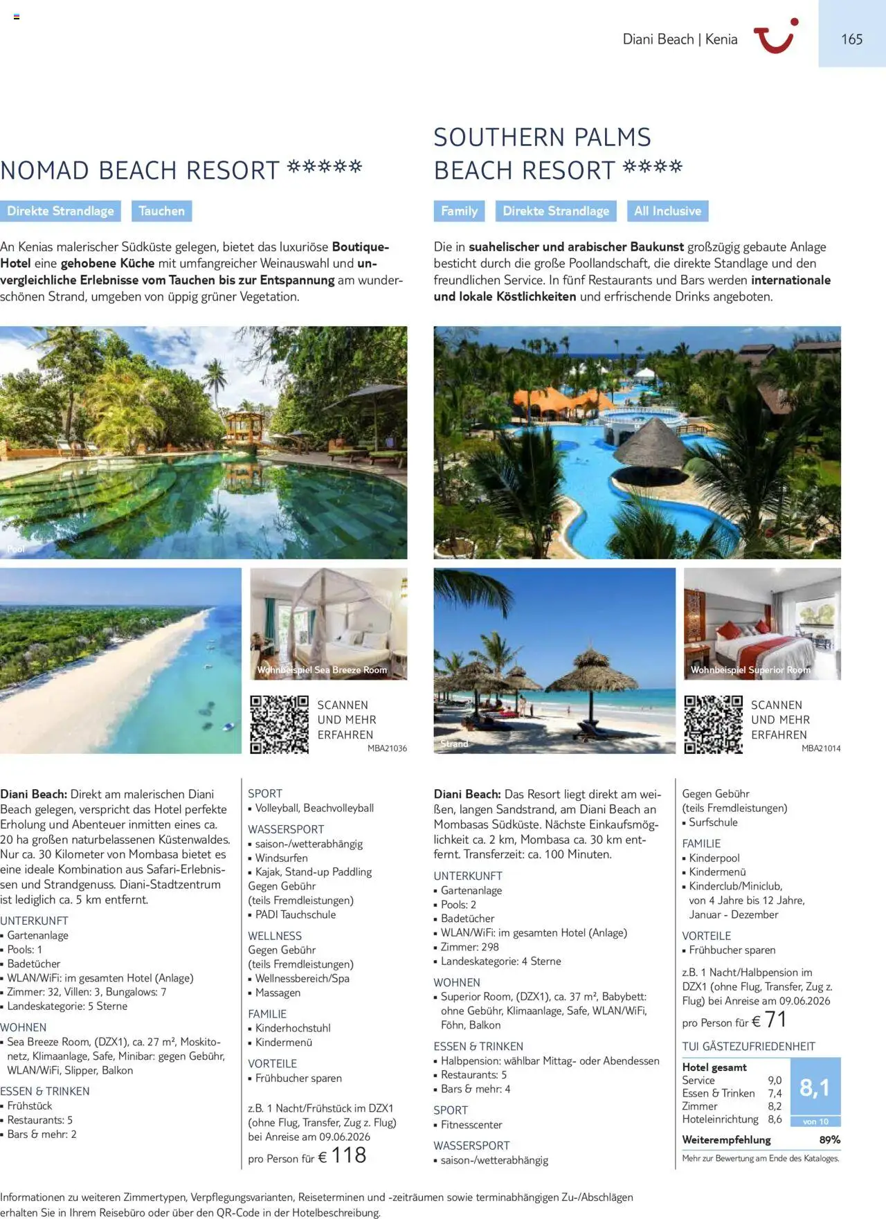 TUI Prospekt  Asien, Afrika, Orient & Indischer Ozean 2025/26 	 - Seite 165 - gültig ab 01.11.2025