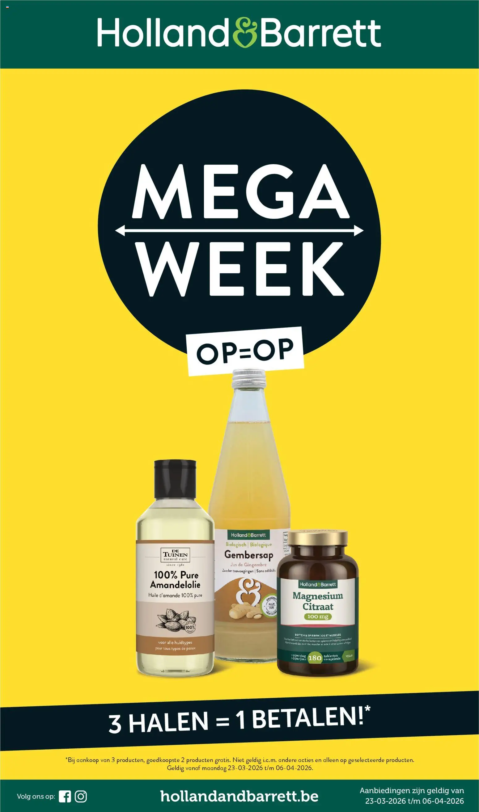 Holland & Barrett folder / publicité - pagina 1- geldig vanaf 23/03/2026