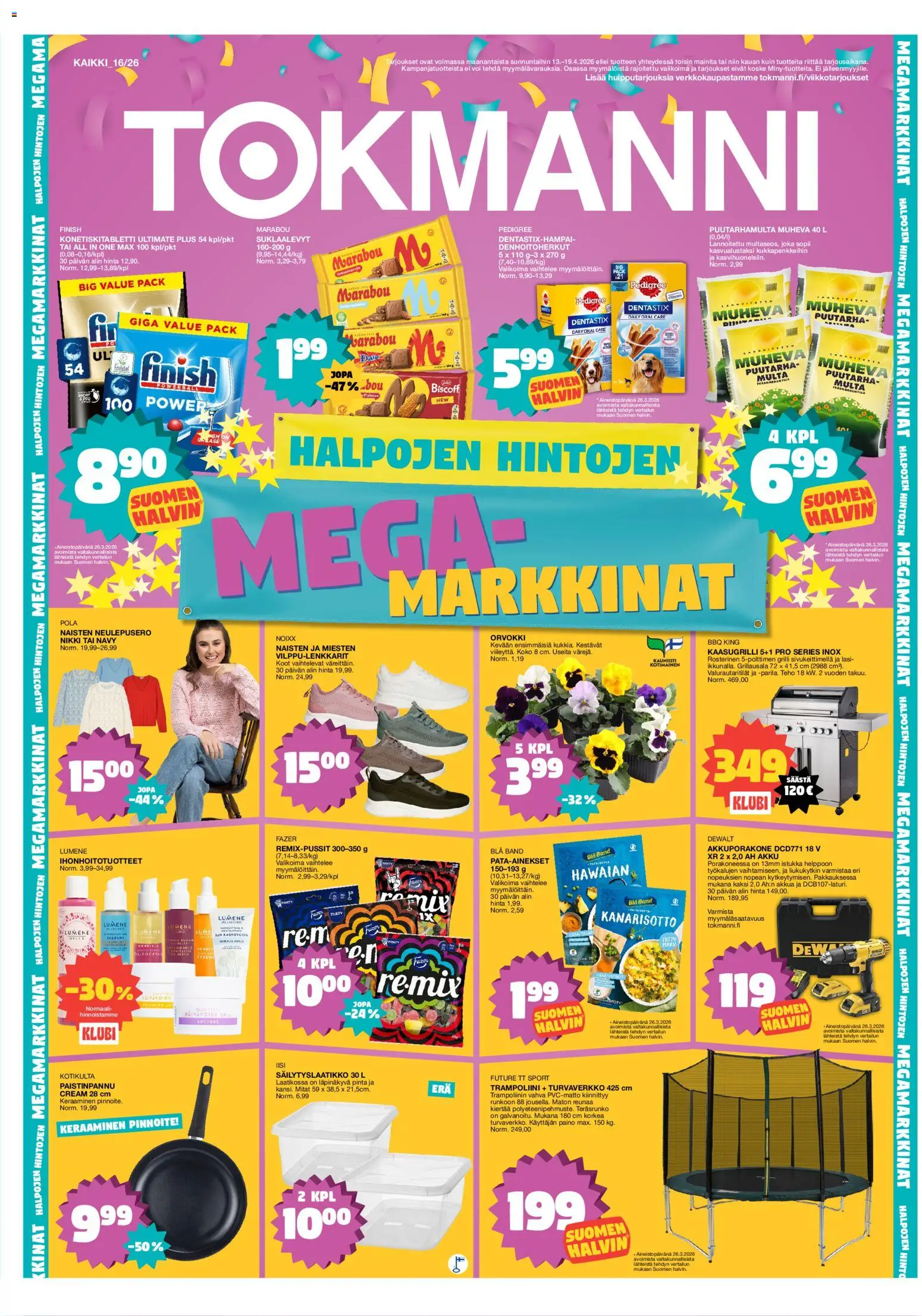 Tokmanni tarjoukset - sivu 1- voimassa alkaen 13/04/2026