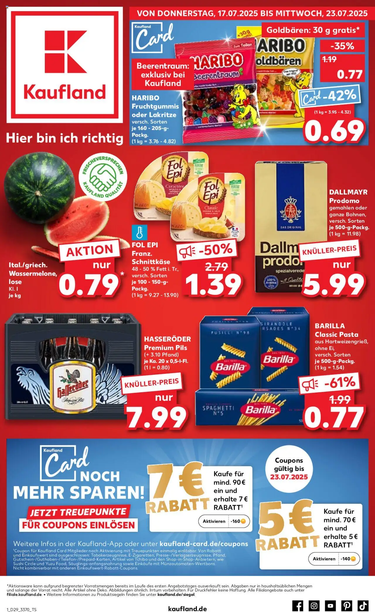 Kaufland Prospekt 	 - Seite 1 - gültig ab 17.07.2025