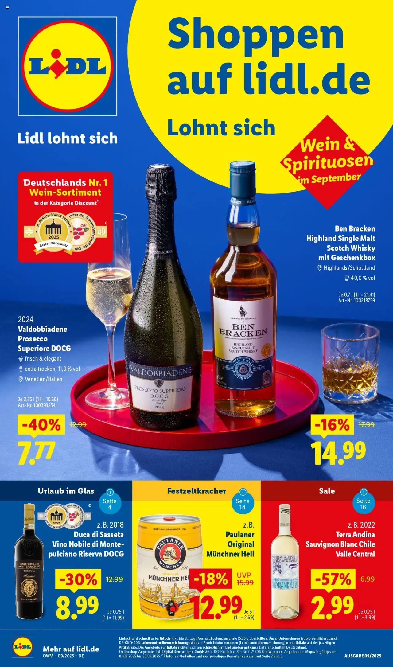 Lidl Wein & Spirituosen im Onlineshop - Seite 1 - gültig ab 01.09.2025