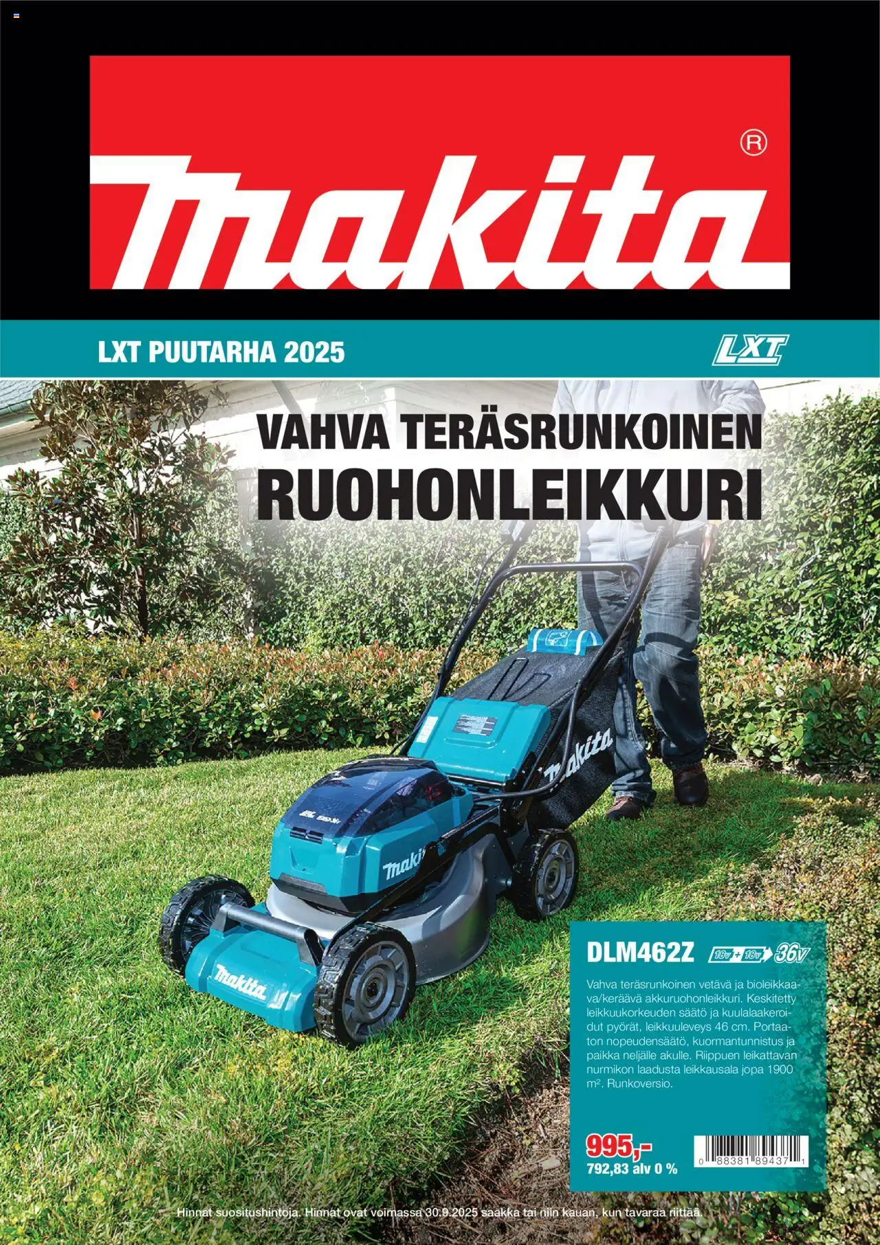 Makita tarjoukset - LXT Puutarha 2025 - sivu 1- voimassa alkaen 08/05/2025