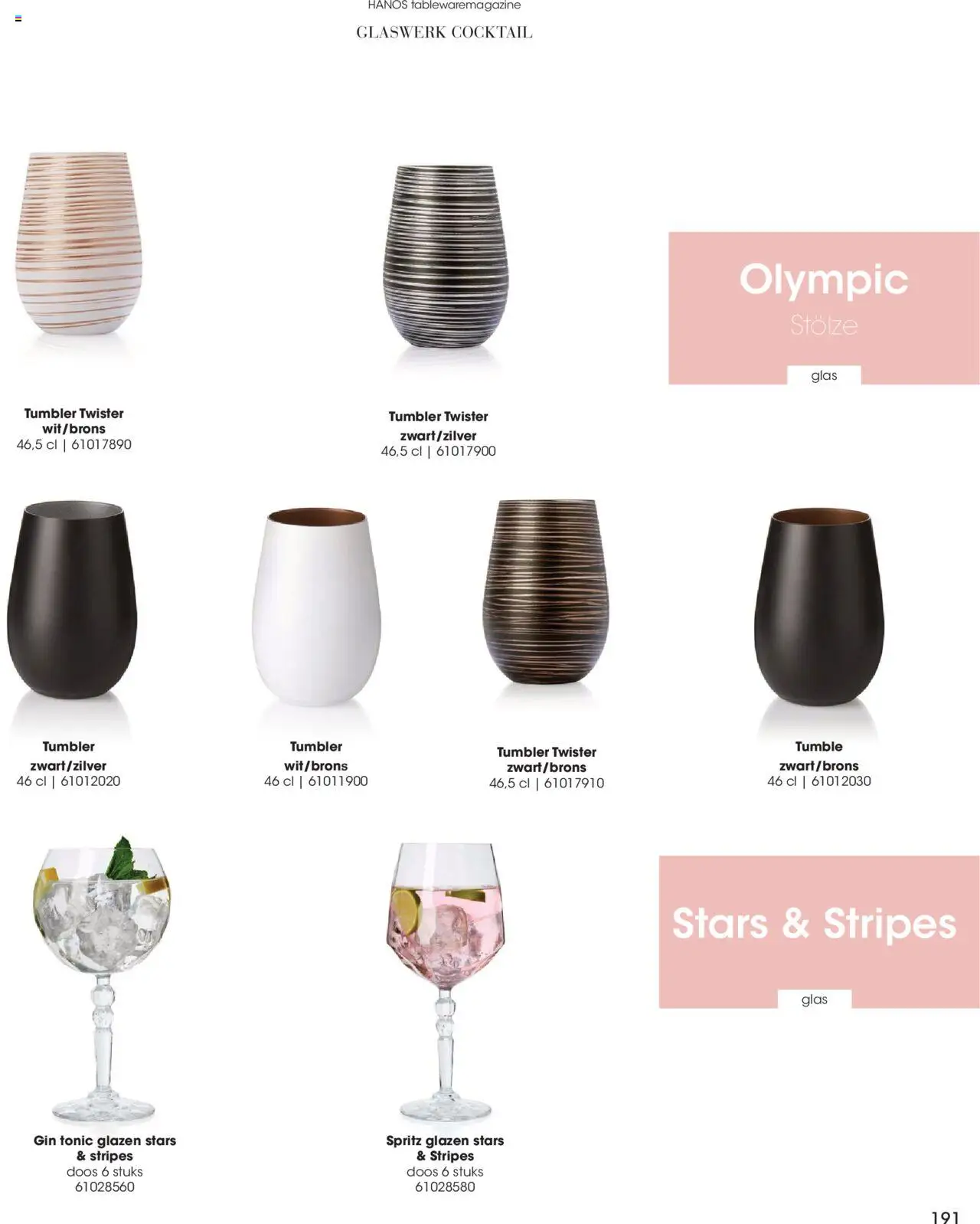 Hanos - Tableware magazine 2025-2026 - page 191- valid from 01-09-2025