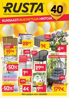Esikatselu Rusta tarjoukset voimassa alkaen 13/04/2026