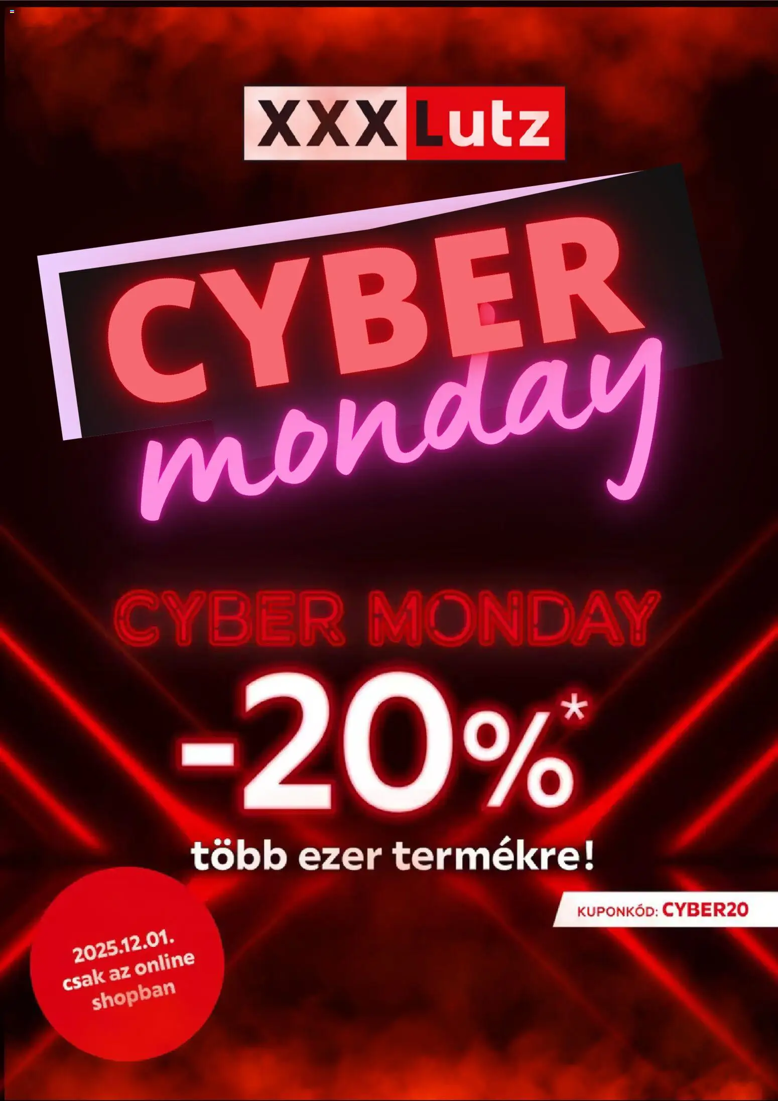 XXXLutz Cyber Monday - 1oldal - érvényes 2025.12.01.-tól