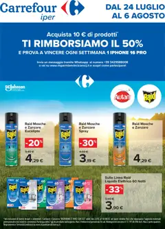 Anteprima Carrefour Iper Insetticidi catalogo valida dal 24/07/2025