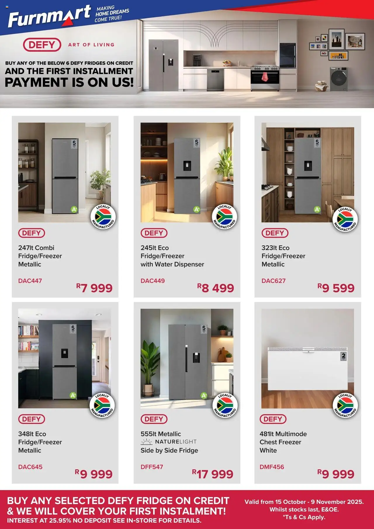 Furnmart DEFY Specials - page 1- valid from 15/10/2025
