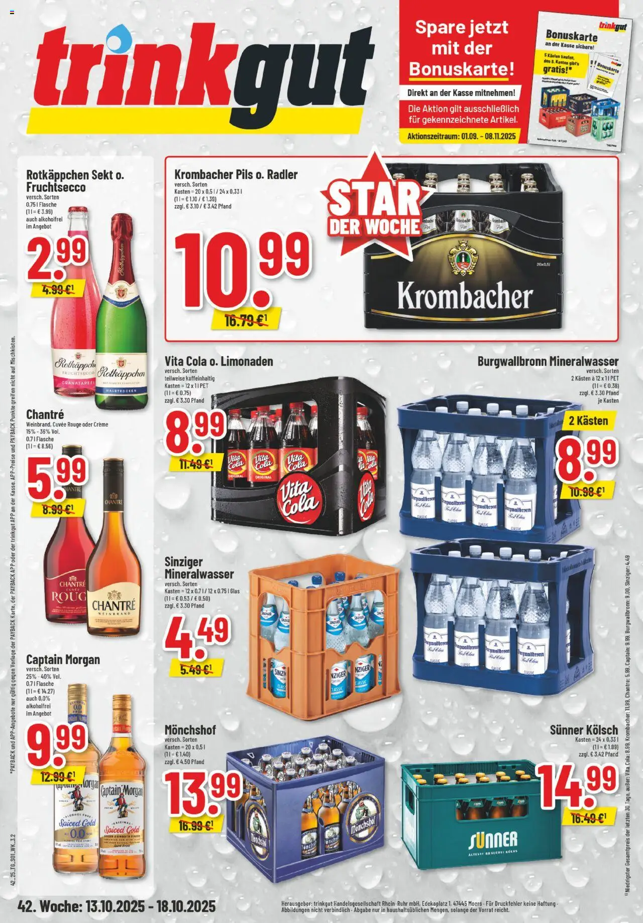 Trinkgut Prospekt - Seite 1 - gültig ab 13.10.2025