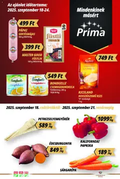 Előnézet CBA Príma Akciós újság érvényes 2025.09.18.-tól