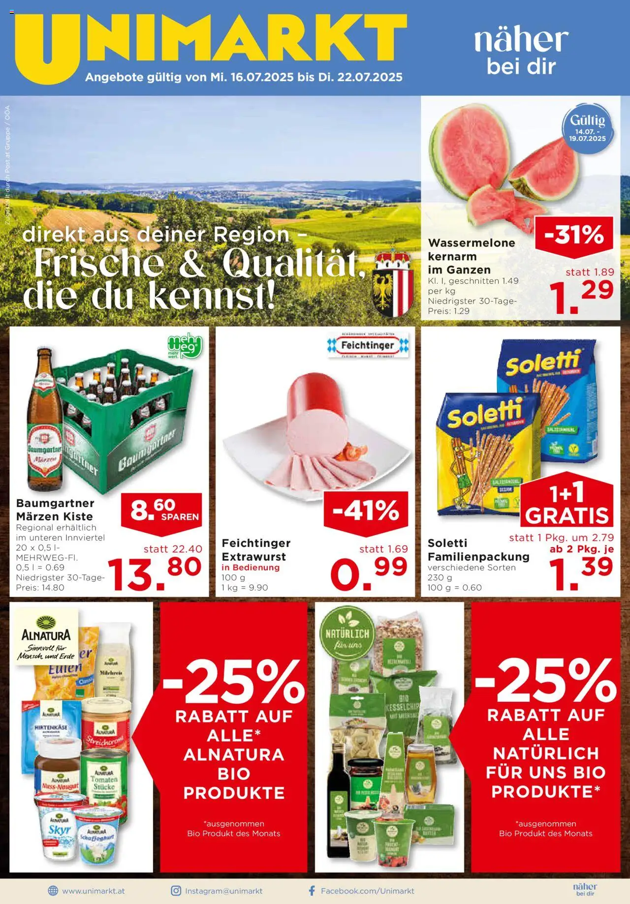 Unimarkt Innviertel - Seite 1- gültig ab 16.07.2025
