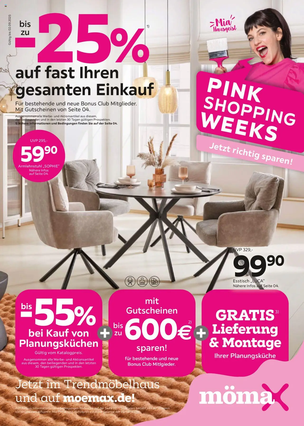 Mömax Prospekt 	 - Seite 1 - gültig ab 25.08.2025