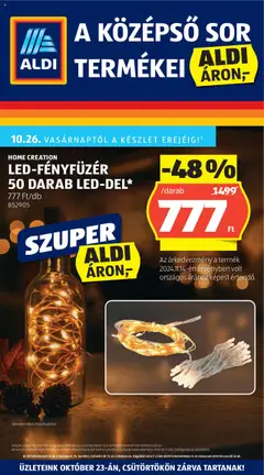Előnézet Aldi - Középső sor termékei érvényes 2025.10.23.-tól