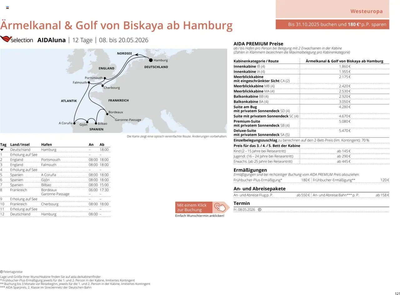 Aida Sommer 2026 - Seite 121 - gültig ab 01.03.2026
