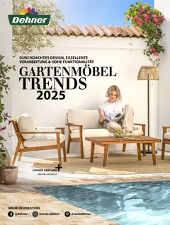 Vorschau Dehner Gartenmöbel Trends 2025 gültig ab 20.01.2025