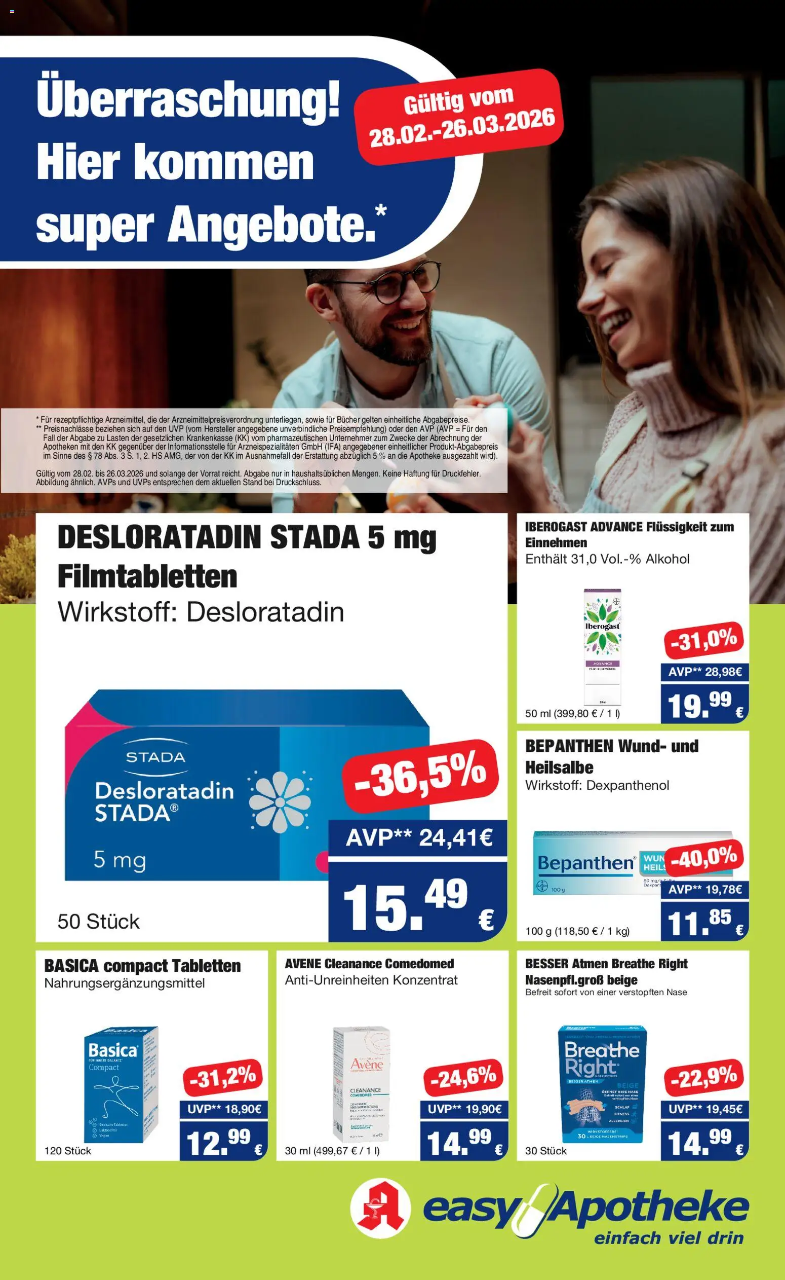 Easy Apotheke Prospekt 	 - Seite 1 - gültig ab 28.02.2026
