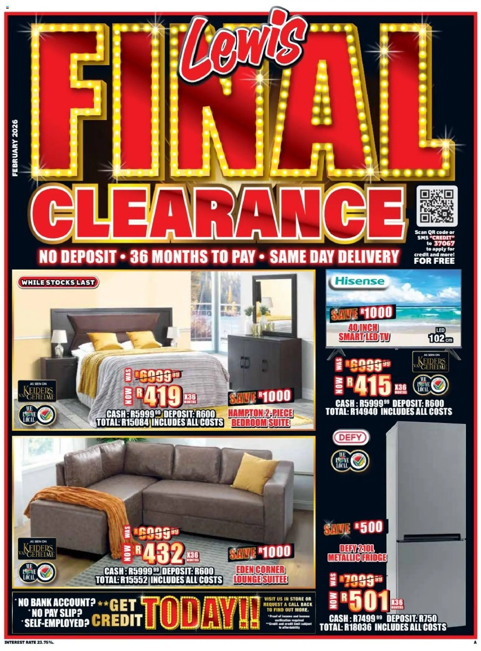 Lewis Stores Specials - page 1- valid from 23/02/2026