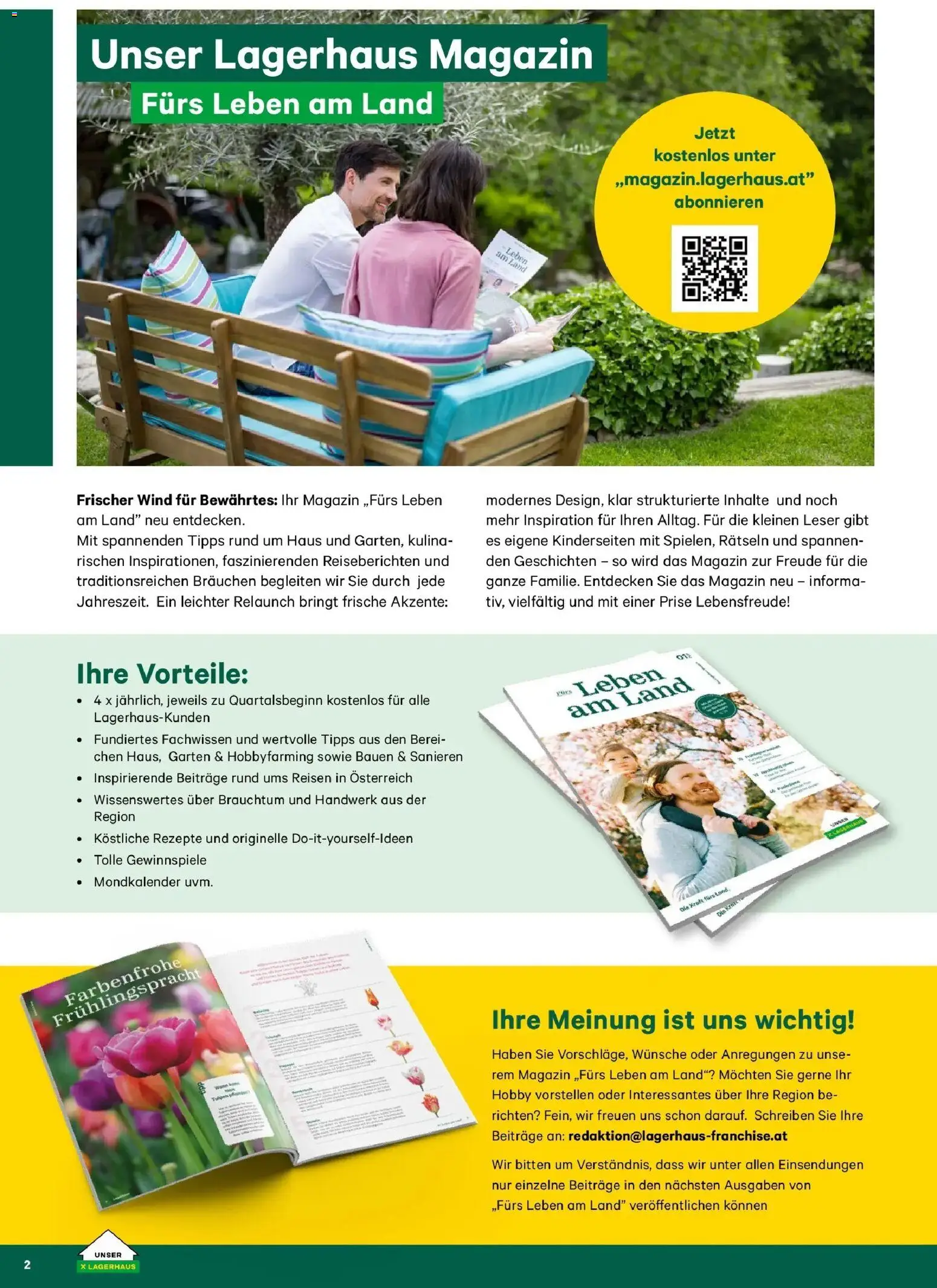 Lagerhaus Garten & Freizeit Katalog 2026 - Wien, Innsbruck - page 2- valid from 01.03.2026
