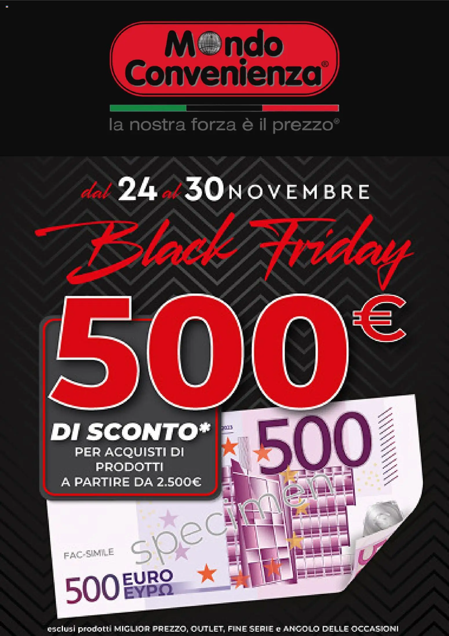 Mondo Convenienza - Black Friday - pagina 1 - valido dal 24/11/2025