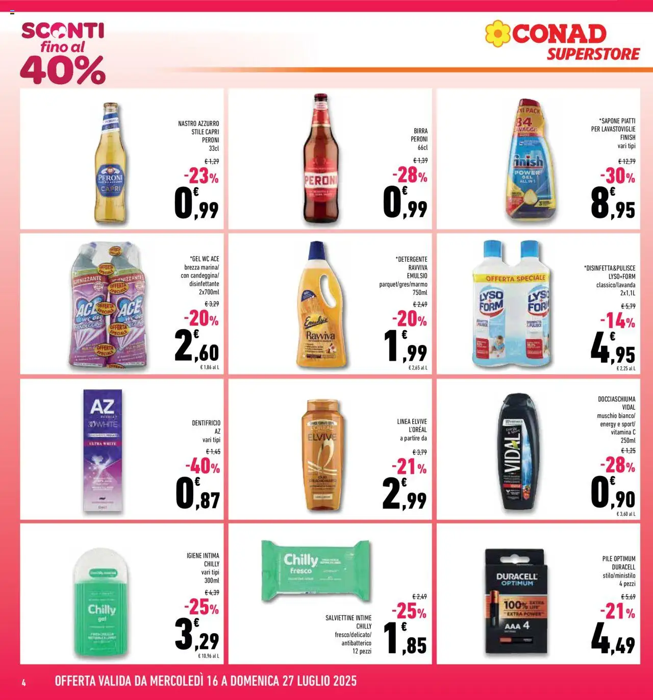 Conad Superstore Campania catalogo - pagina 4 - valido dal 16/07/2025