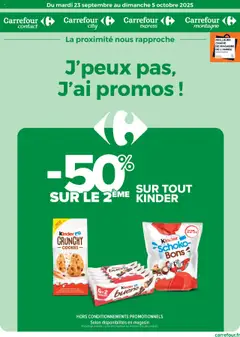 Aperçu Carrefour City catalogue j'peux pas, j'ai promos ! valable à partir du 23/09/2025