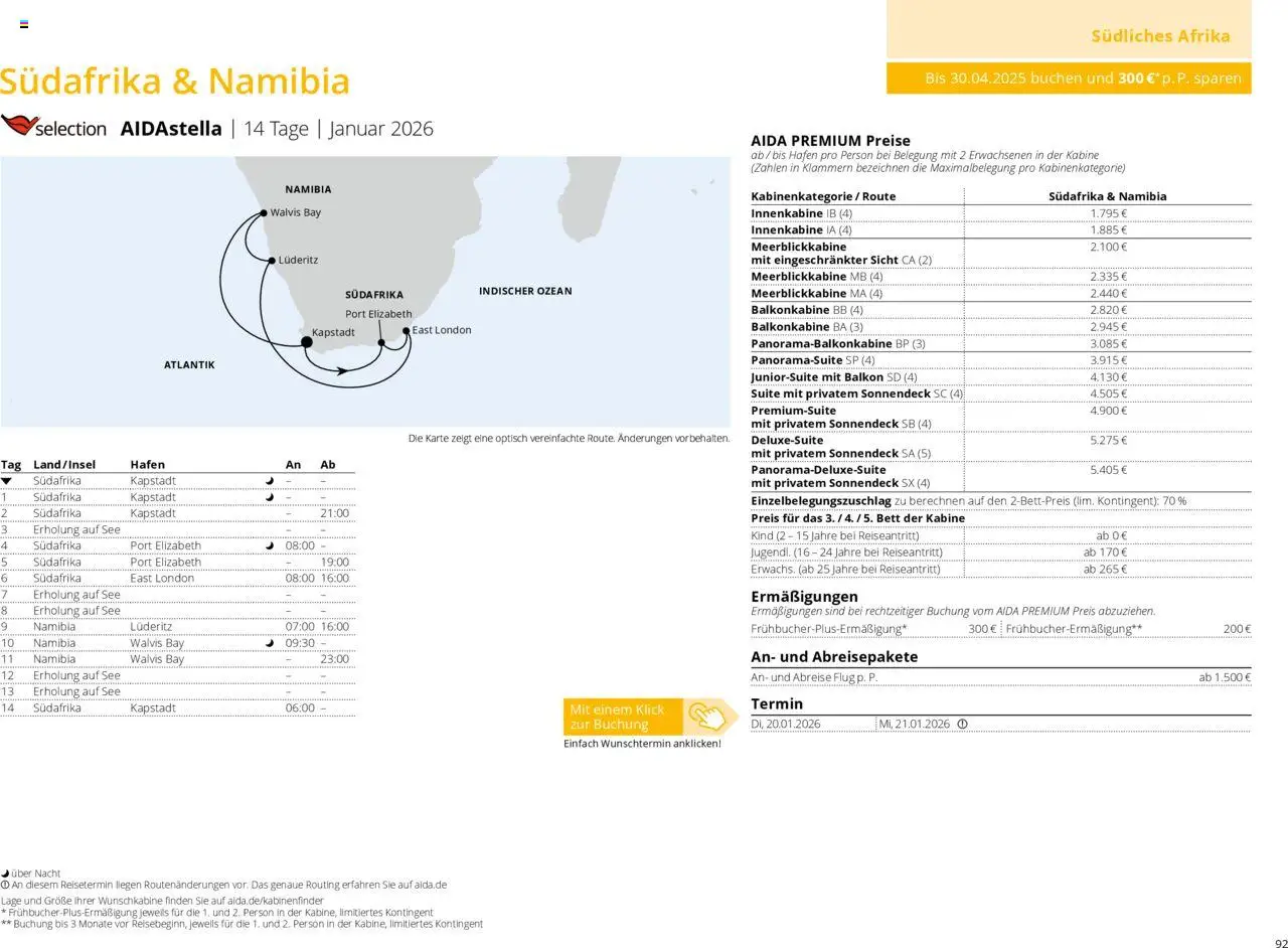 Aida Prospekt Winter 2025/26 - Seite 92 - gültig ab 01.10.2025