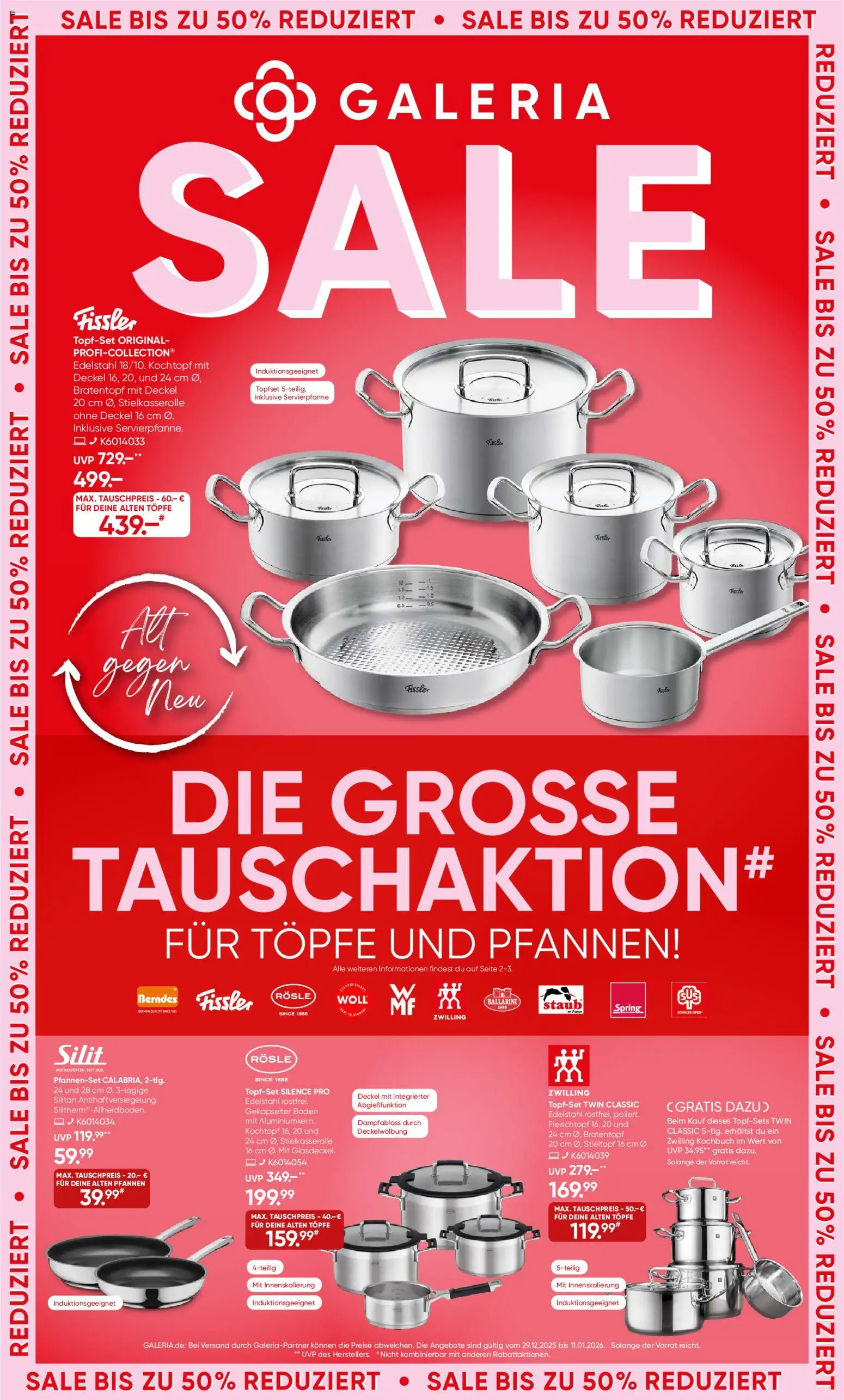 Galeria Karstadt Kaufhof Prospekt 	 - Seite 1 - gültig ab 29.12.2025